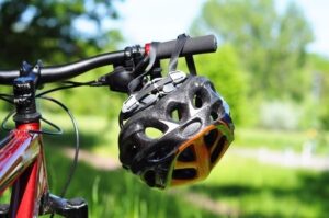 Helmet on Handlebars